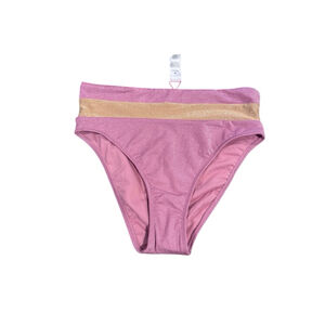 Women's Salt & Cove Swim Bottoms Size M shimmery Pink Gold